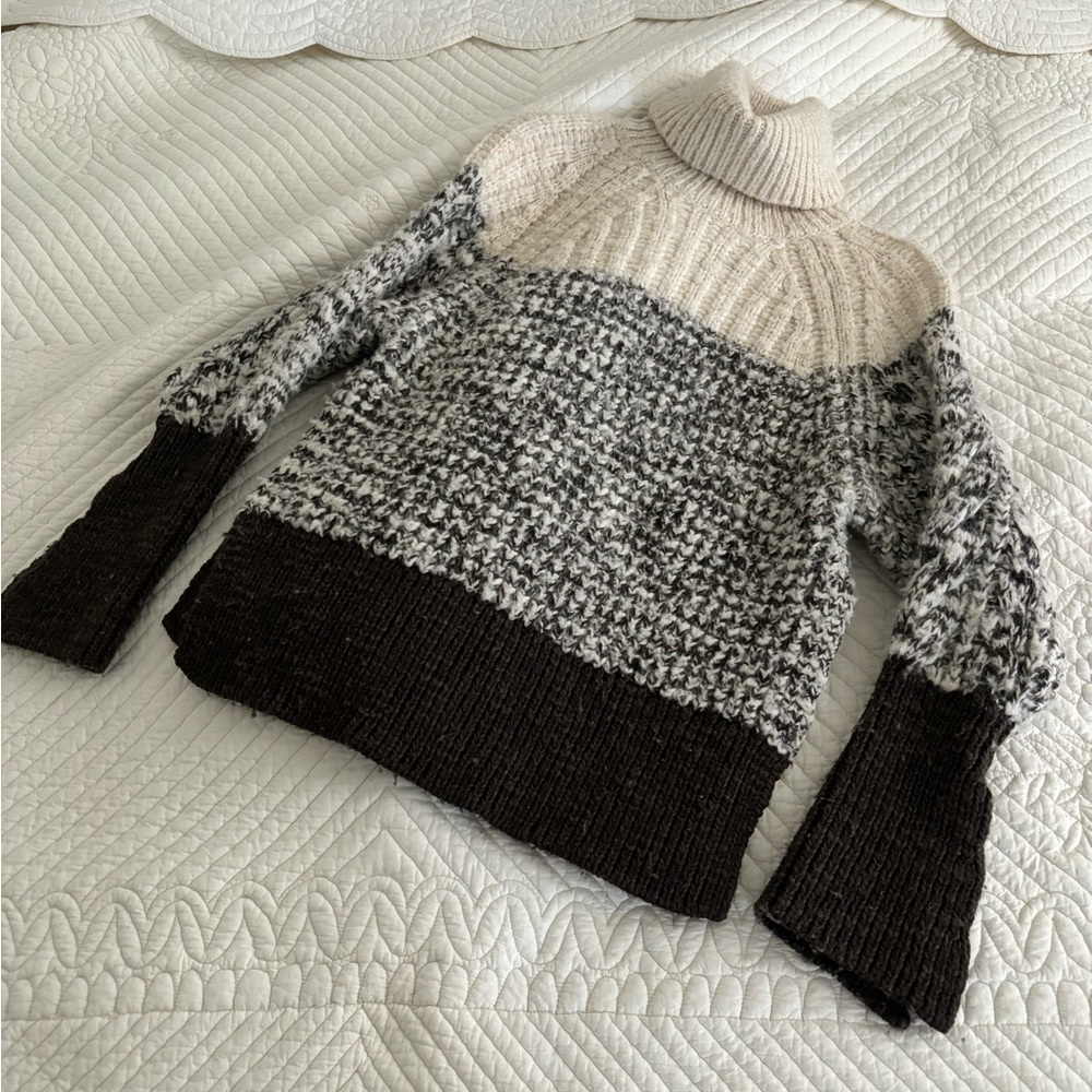 3.1 Phillip Lim XS Chunky Knit Turtleneck Sweater